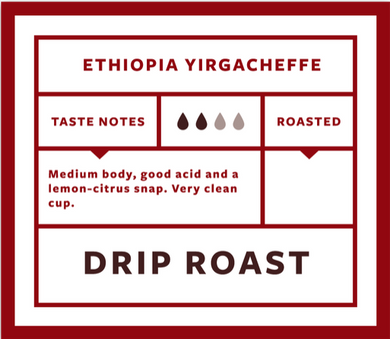 Ethiopia Yirgacheffe 12oz