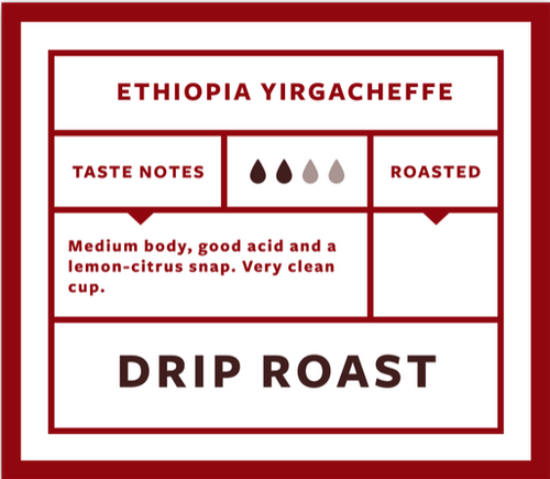 Ethiopia Yirgacheffe 12oz