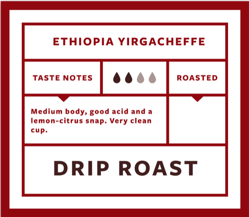 Ethiopia Yirgacheffe 12oz