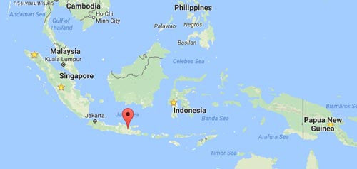 Java Sea On World Map